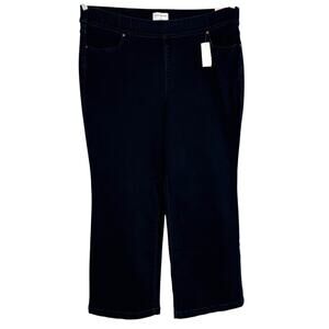 Lane Bryant Pull on Flare Jeans Plus Size 24 Dark Denim High Rise